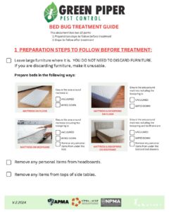 Bed Bug Prep Guide